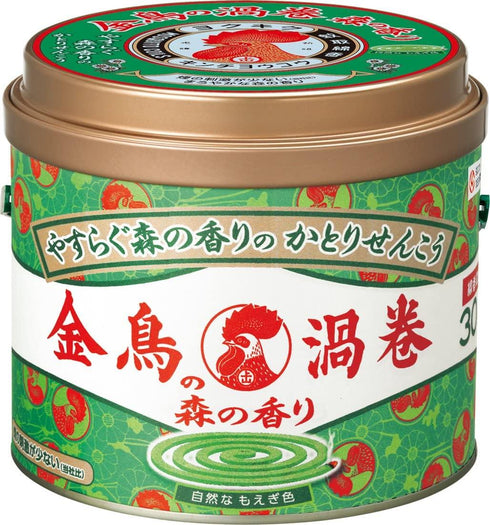 日本製 金鳥の渦巻 蚊香 30卷 森林氣味